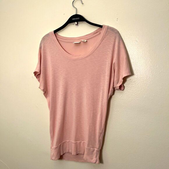 Saint Tropez West Women’s Modal Knit Bat Wing Crewneck Tee, Pink- XS - Picture 1 of 8